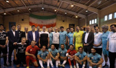 حضور مدرس دانشگاه جامع علمی کاربردی به عنوان سرمربی تیم فوتسال کارگران در دیدار با تیم پیشکسوتان ایران با حضور رئیس جمهور
