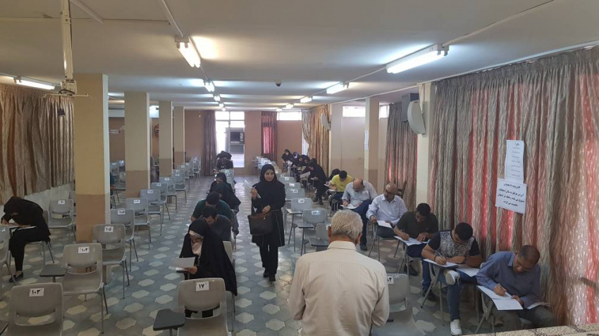 بازدید از آزمون های پایان ترم توسط گروه نظارت وارزیابی