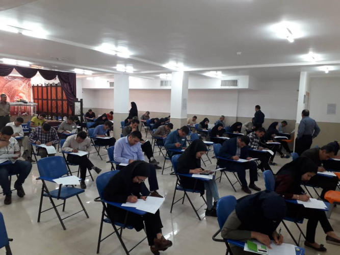 بازدید تیم نظارت و ارزیابی واحد استانی از حوزه های آزمون مراکز آموزش علمی کاربردی استان