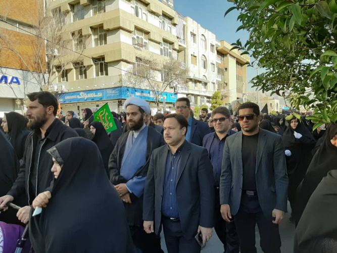 حضور دانشگاهیان دانشگاه علمی کاربردی واحد استان فارس در مراسم بزرگداشت سردار رشید اسلام، شهید سپهبد حاج قاسم سلیمانی