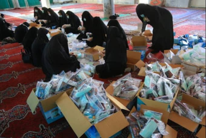 حضور داوطلبانه کارکنان و دانشجویان مراکزآموزش علمی کاربردی استان فارس  برای مقابله با شیوع کرونا دراستان