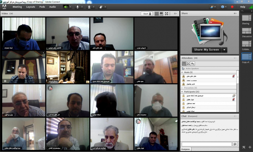 نشست هم اندیشی رؤسای مراکز آموزش علمی کاربردی استان فارس در خصوص اجرای دستورالعمل برگزاری امتحانات به صورت غیر حضوری برگزار شد